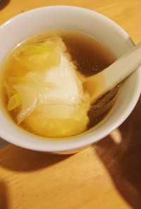 【簡単】葱のコンソメスープ