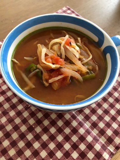 意外♡切干大根の食べるトマトスープの写真