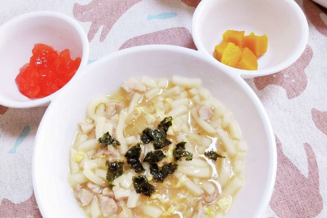 取り分けお昼ごはん 親子うどん レシピ 作り方 By ひぃらぃ クックパッド 簡単おいしいみんなのレシピが379万品