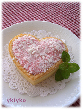 濃厚苺❤レアチーズケーキ