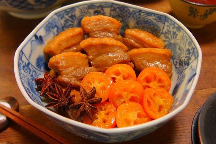 豚バラブロックと金柑のさっぱり八角煮 レシピ 作り方 By Nob クックパッド 簡単おいしいみんなのレシピが357万品