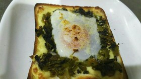 ~パンにも合うよ~高菜トースト