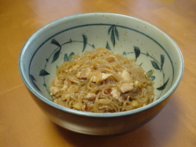 しらたきと豚バラのきんぴら