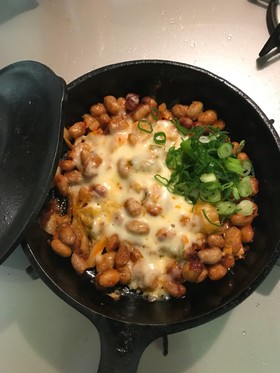 カリカリ納豆キムチチーズ