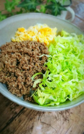 10分で簡単!春キャベツの中華そぼろ丼