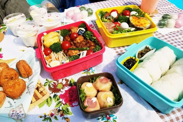 お花見弁当 女子会4人でぺろり レシピ 作り方 By Maitaro飯 クックパッド 簡単おいしいみんなのレシピが357万品