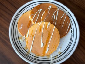 野菜ジュースでパンケーキ☆離乳食にも