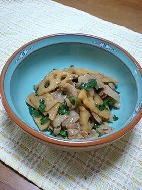 れんこん&豚バラで酢っぱウマッ♪
