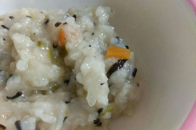 離乳食後期ひじきと切り干し大根炊き込み粥 レシピ 作り方 By Rururu28 クックパッド 簡単おいしいみんなのレシピが373万品