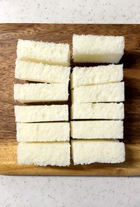 離乳食用＊基本の食パンの切り方