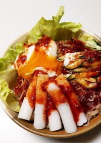 暑い夏おうちで簡単　韓国気分でビビン冷麺