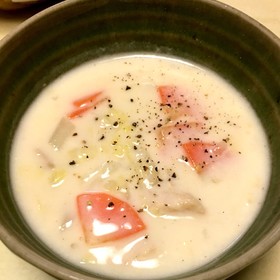 野菜を食べるミルクスープ ダイエットにも