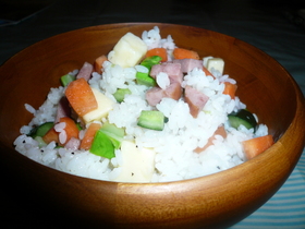 サラダご飯