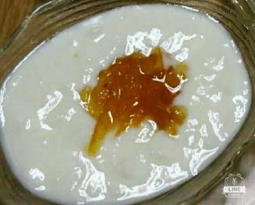 ほっこり(*´╰╯`๓)柚子茶ヨーグルトの画像