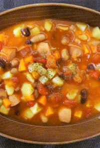 煮豆&野菜ごろごろトマトスープ