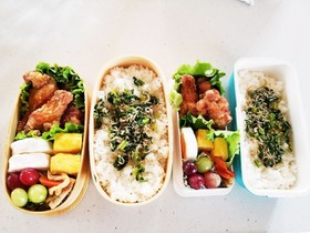 女子高校生、男子予備校生、二人のお弁当❤