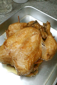 鶏1羽丸ごと、炭酸水と圧力鍋で柔らかに！