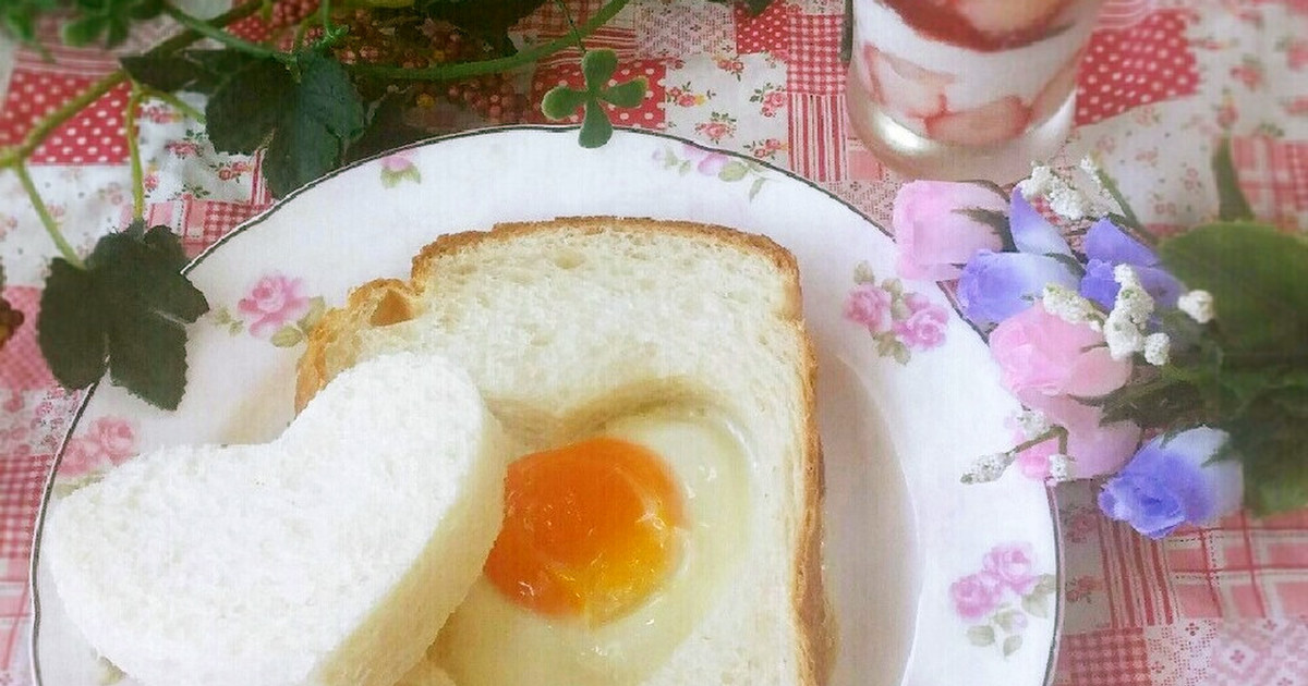 可愛い朝食 目玉焼きトースト レシピ 作り方 By Maron クックパッド 簡単おいしいみんなのレシピが350万品
