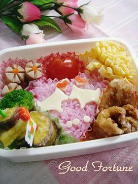 キャラ弁☆ラブラブわんちゃん♪