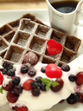 バレンタインに♡♡チョコレートワッフル
