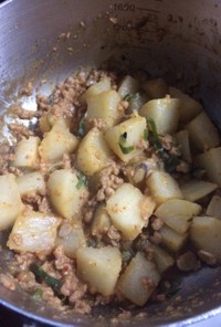 大根と大豆のそぼろのピリ辛煮