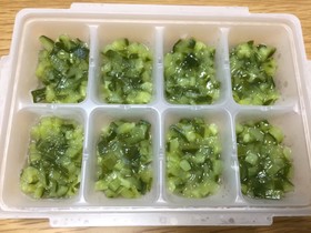 【離乳食初〜中期】きゅうりのだし煮