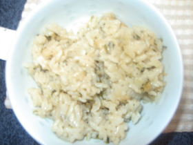 ☆大根菜と油揚げの炊き込みご飯☆