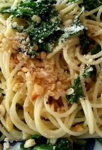 ルッコラとくるみと松の実のスパゲッティ