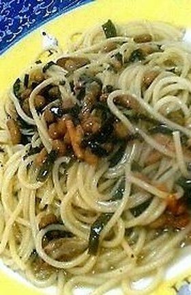 簡単パスタのゆで方・納豆お茶づけパスタ