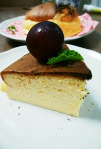 【糖質制限】甘さ控えめスフレチーズケーキ