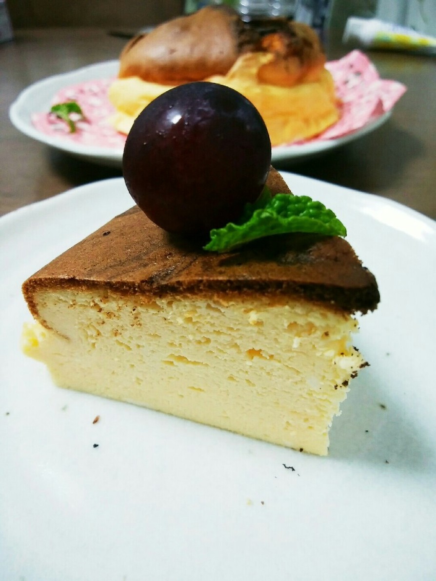 【糖質制限】甘さ控えめスフレチーズケーキの画像