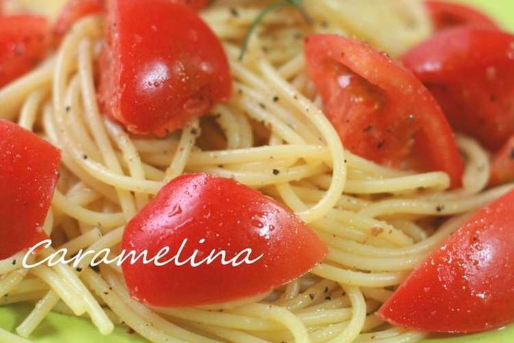 美味しいフレッシュトマトのマリネパスタ レシピ 作り方 By キャラメリーナ クックパッド 簡単おいしいみんなのレシピが357万品