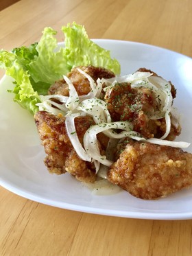 サッパリ病み付き唐揚げの酢玉ねぎマリネ♡