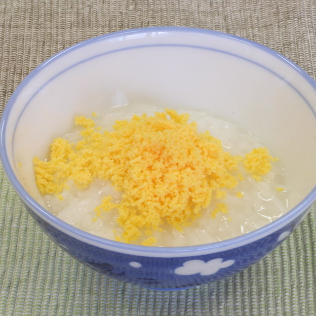 離乳食7か月 初めての卵 レシピ 作り方 By 新潟県阿賀野市役所 クックパッド 簡単おいしいみんなのレシピが350万品