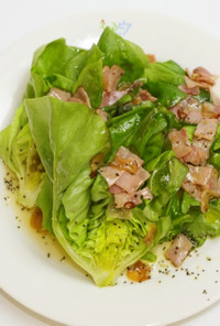 サラダ菜ペペロンチーノ
