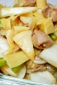 筍と鶏肉とカブの中華風酢味噌和え♥簡単☆
