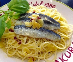 簡単!!オイルサーディンの本格パスタ
