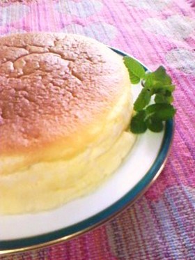 ふわ☆じゅわ!軽~いスフレチーズケーキ♪