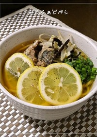 さば缶で旨！爽やか魚介系レモンラーメン