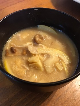 鶴岡の筍汁