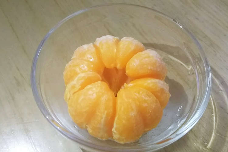 冷凍みかん むいちゃいました レシピ 作り方 By うしうし クックパッド