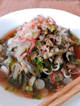 暑い日の冷たい一品♬簡単なすのそうめん風
