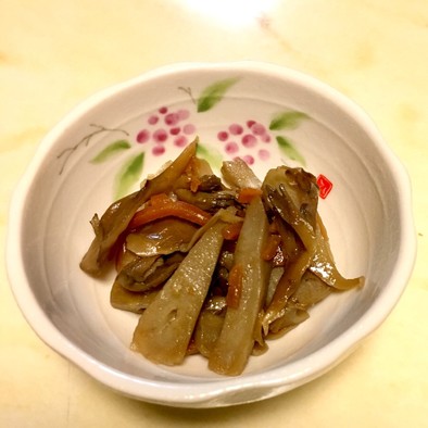 レンコンと舞茸のきんぴら お弁当作り置きの写真