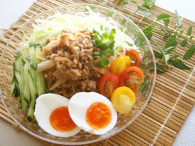肉みそたっぷり冷し麺