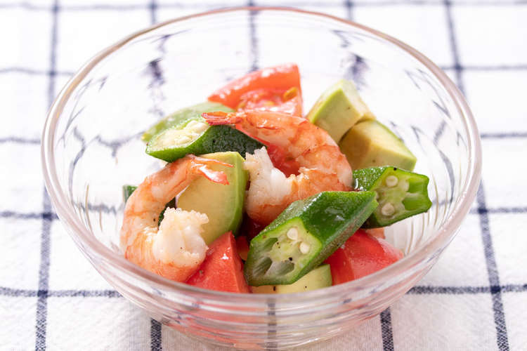 夏野菜とえびのさっぱりサラダ レシピ 作り方 By トキワ クックパッド 簡単おいしいみんなのレシピが360万品