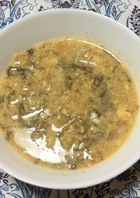 酢キャベツの中華スープ