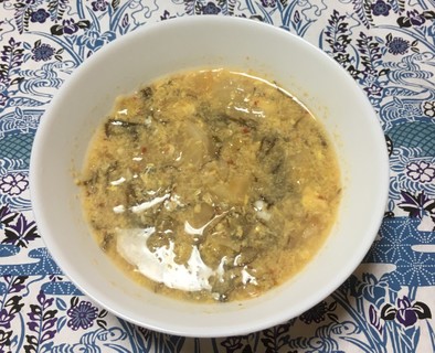 酢キャベツの中華スープの写真