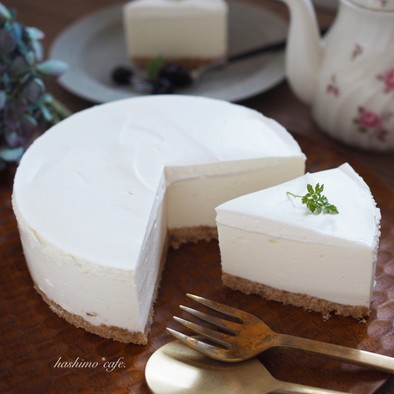 フワフワ*濃厚レアチーズケーキの写真