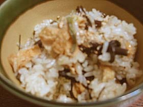 春の香り!蕨のおこわ