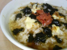 とろーりおかかチーズ茶漬け。
